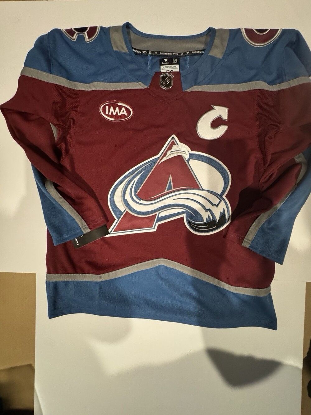 Joe Sakic #19 Colorado Avalanche Authentic Pro Fanatics Jersey Size Med NHL